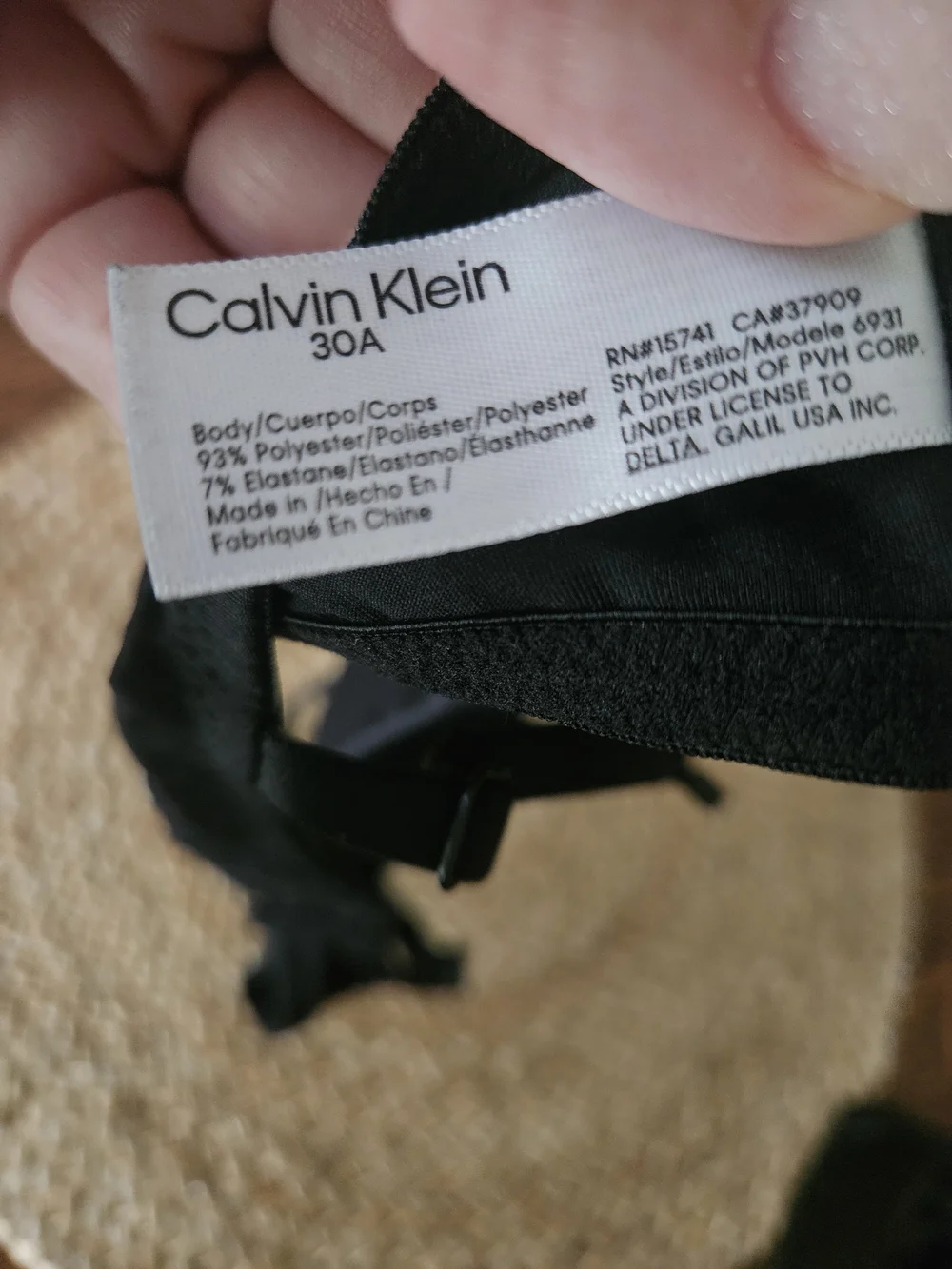 Calvin Klein Wireless Lightly Lined Bra | Black | Size 30A | EUC